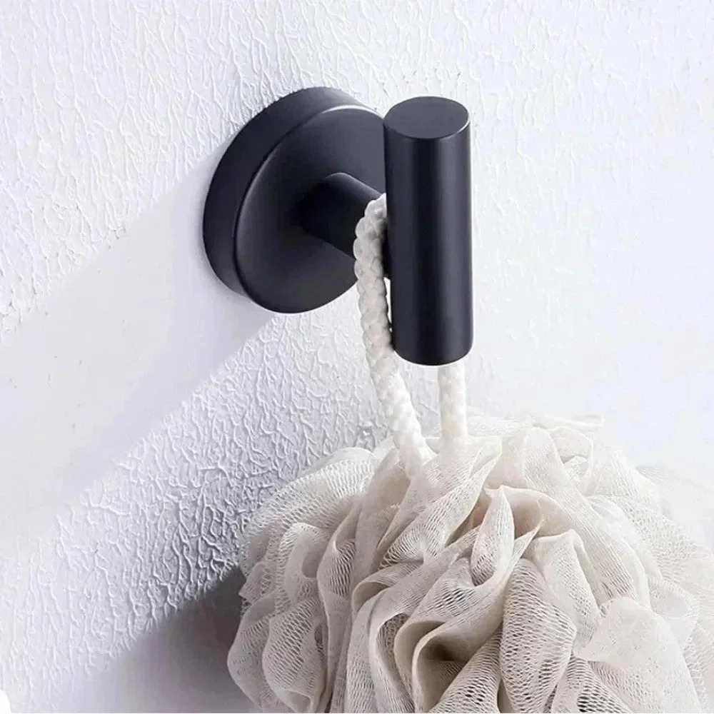 Nolimas Towel Coat Hook Matte Black Set of 2